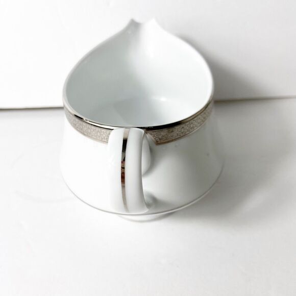 Vintage Noritake 4338 Metropolitan Platinum Creamer - Picture 8 of 12